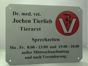 Praxisschild
