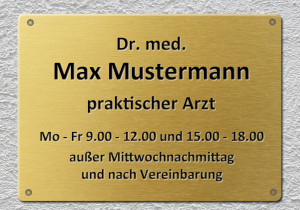 Metallschilder
