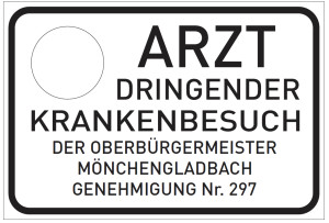 rufbereitschaftsschild autoschild